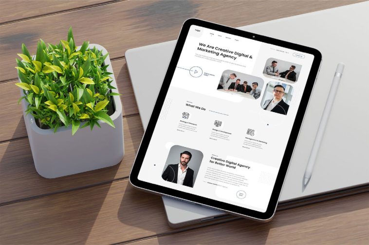 Free M3 iPad Air Mockup PSD