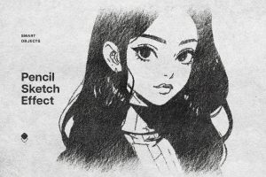 Free Pencil Sketch Effect PSD