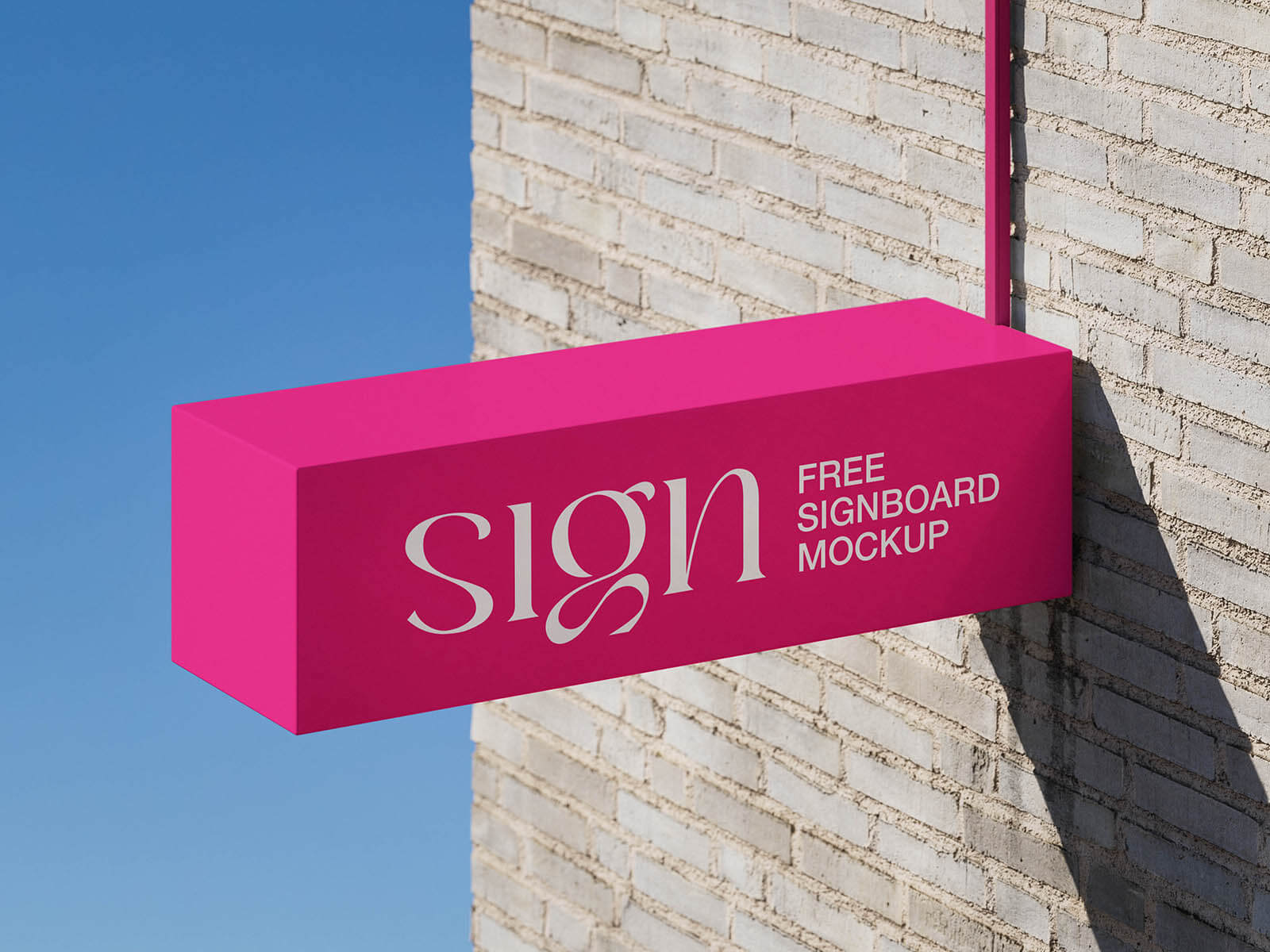 3 Free Vibrant Signboard Mockup PSD