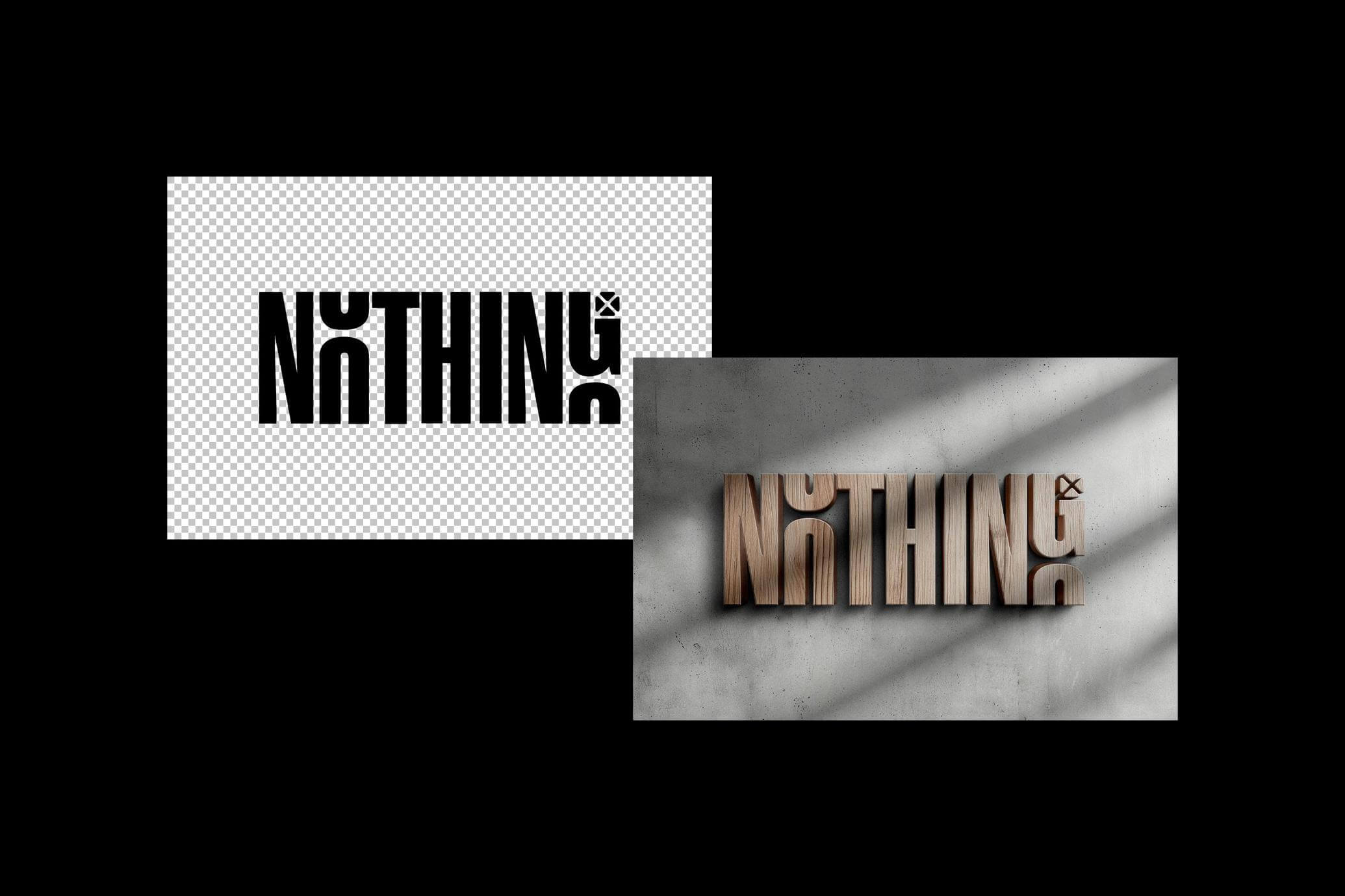 Free Wooden 3D Logo Mockup PSD