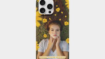 Free iPhone 16 Case Mockup PSD