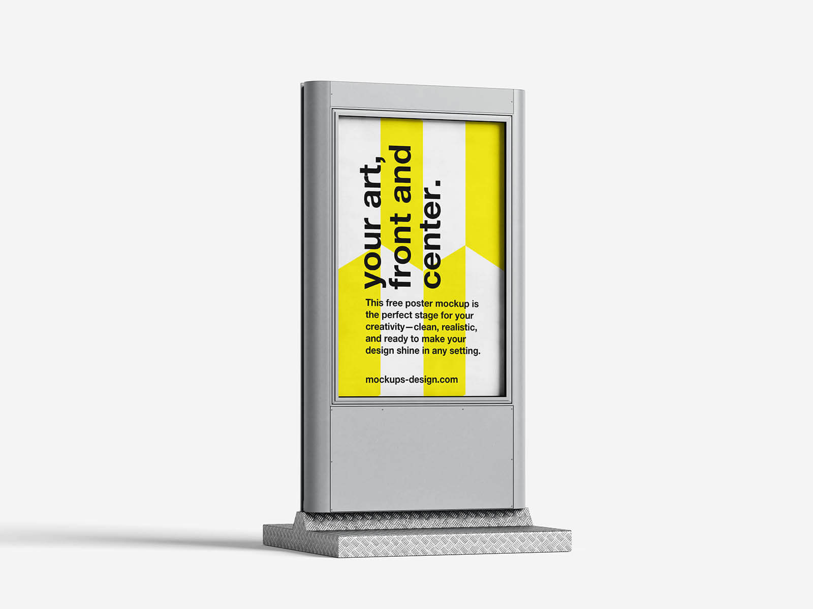 4 Free Stand Alone Citylight Mupi Mockup PSD Files