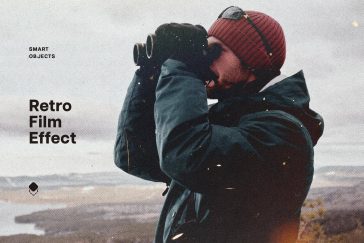 Free Dramatic Retro Film Effect PSD