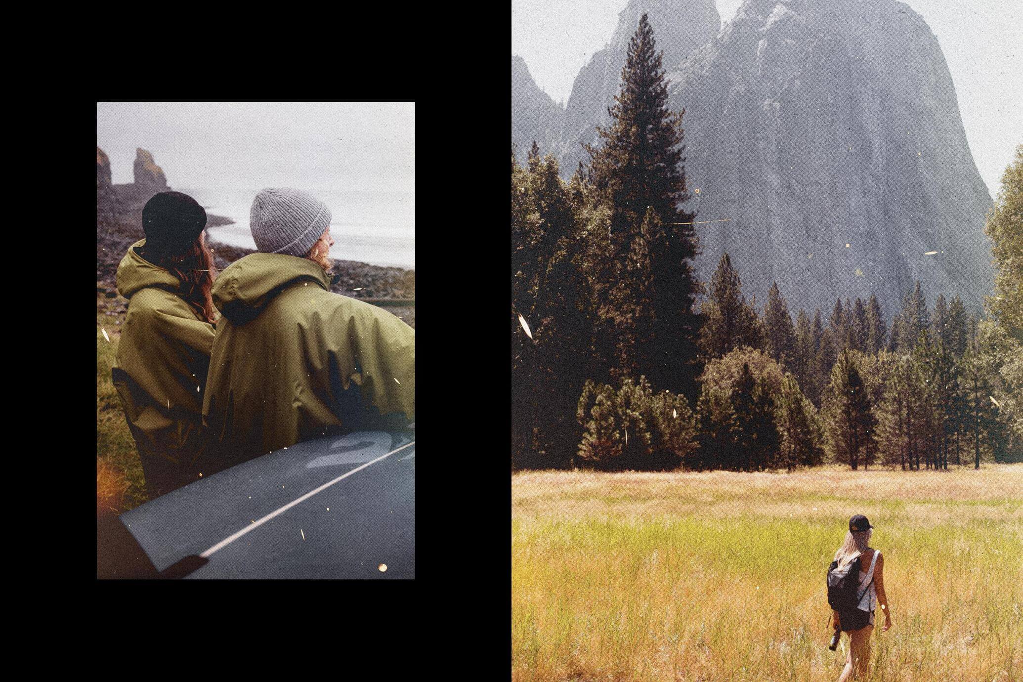 Free Dramatic Retro Film Effect PSD