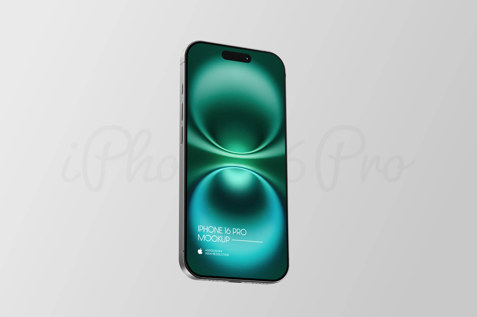 Free Floating iPhone 16 Pro Mockup PSD