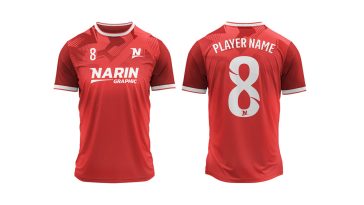 Free Football Jersey Mockup Template PSD