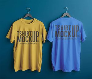 Free Front & Back T-Shirt Mockup PSD
