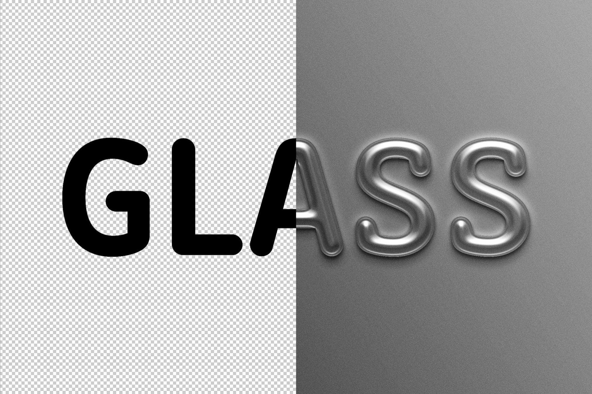 Free Glossy Plastic Text Effect PSD