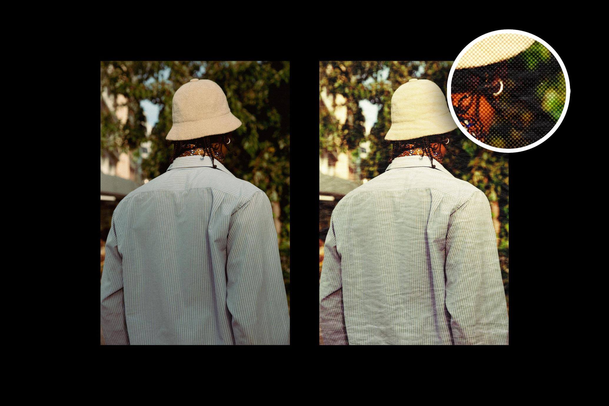 Free Halftone Paper Poster Effect PSD