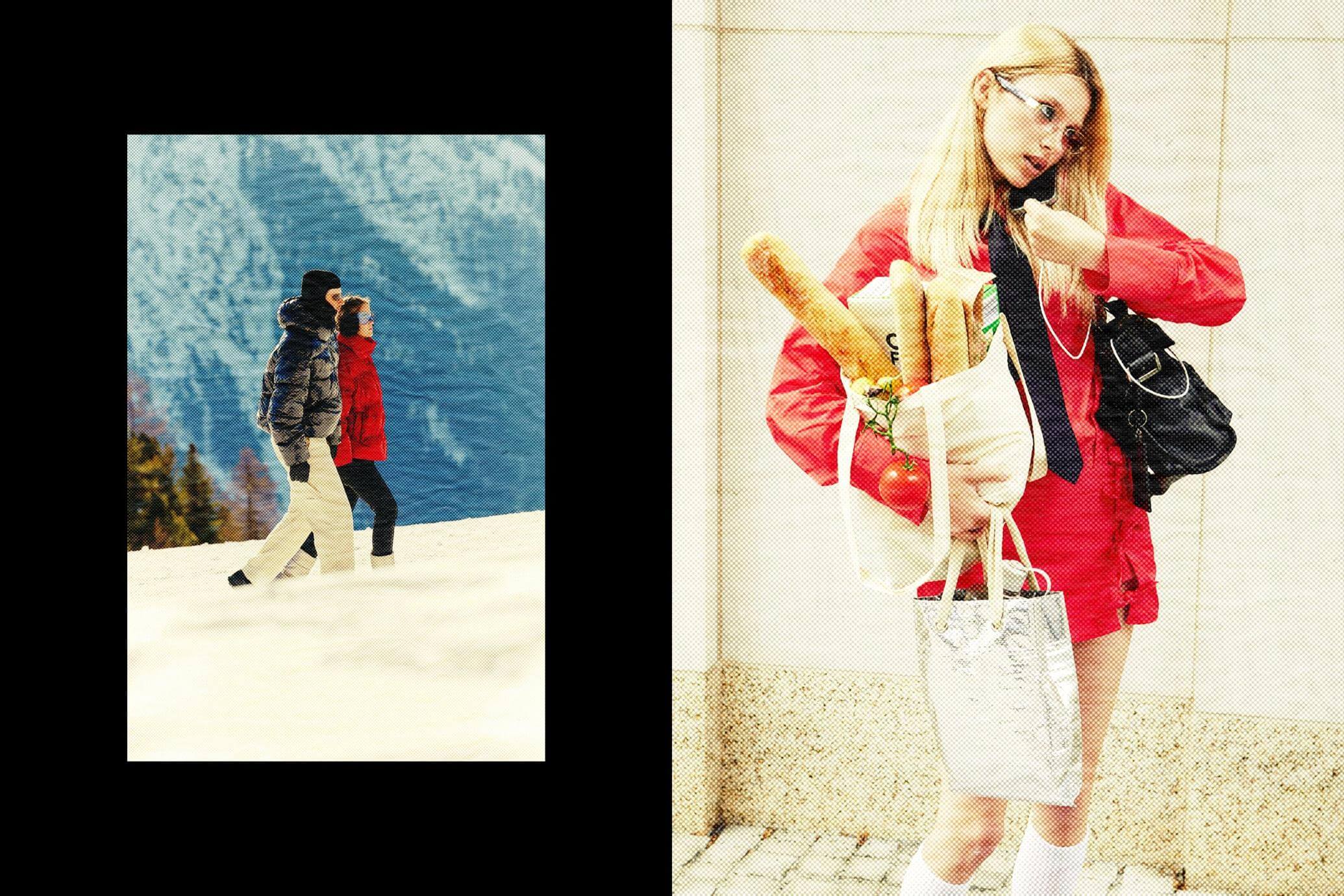 Free Halftone Paper Poster Effect PSD