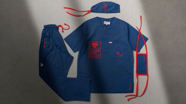 Free Healthcare Branding Medical Scrubs Mockup PSD