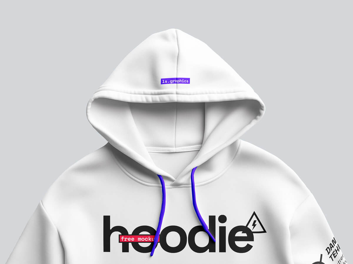 Free Isolated Hoodie Mockup PSD