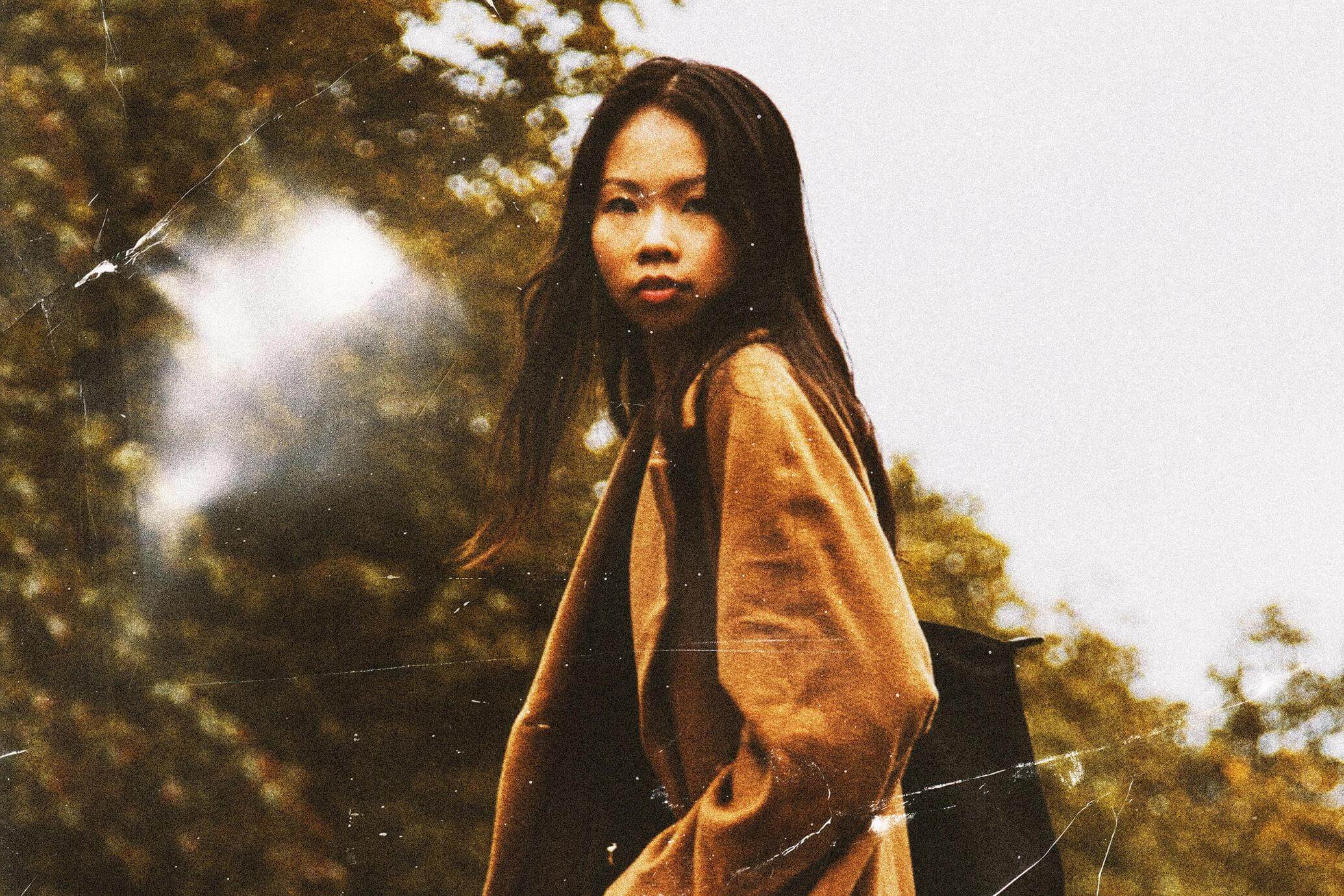 Free Landscape Retro Photo Effect PSD