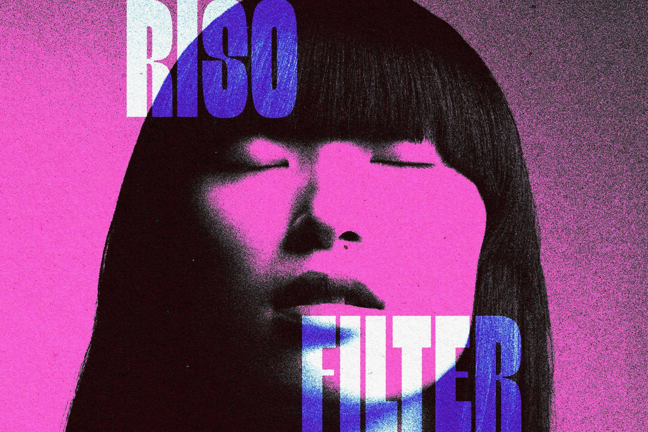 Free Pink Overprint Effect PSD