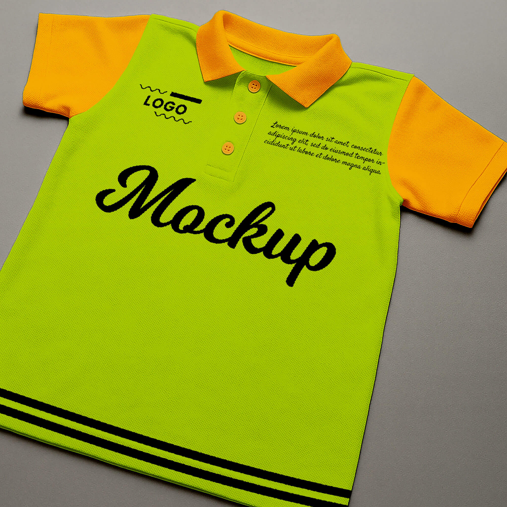 Free Polo Shirt Mockup PSD