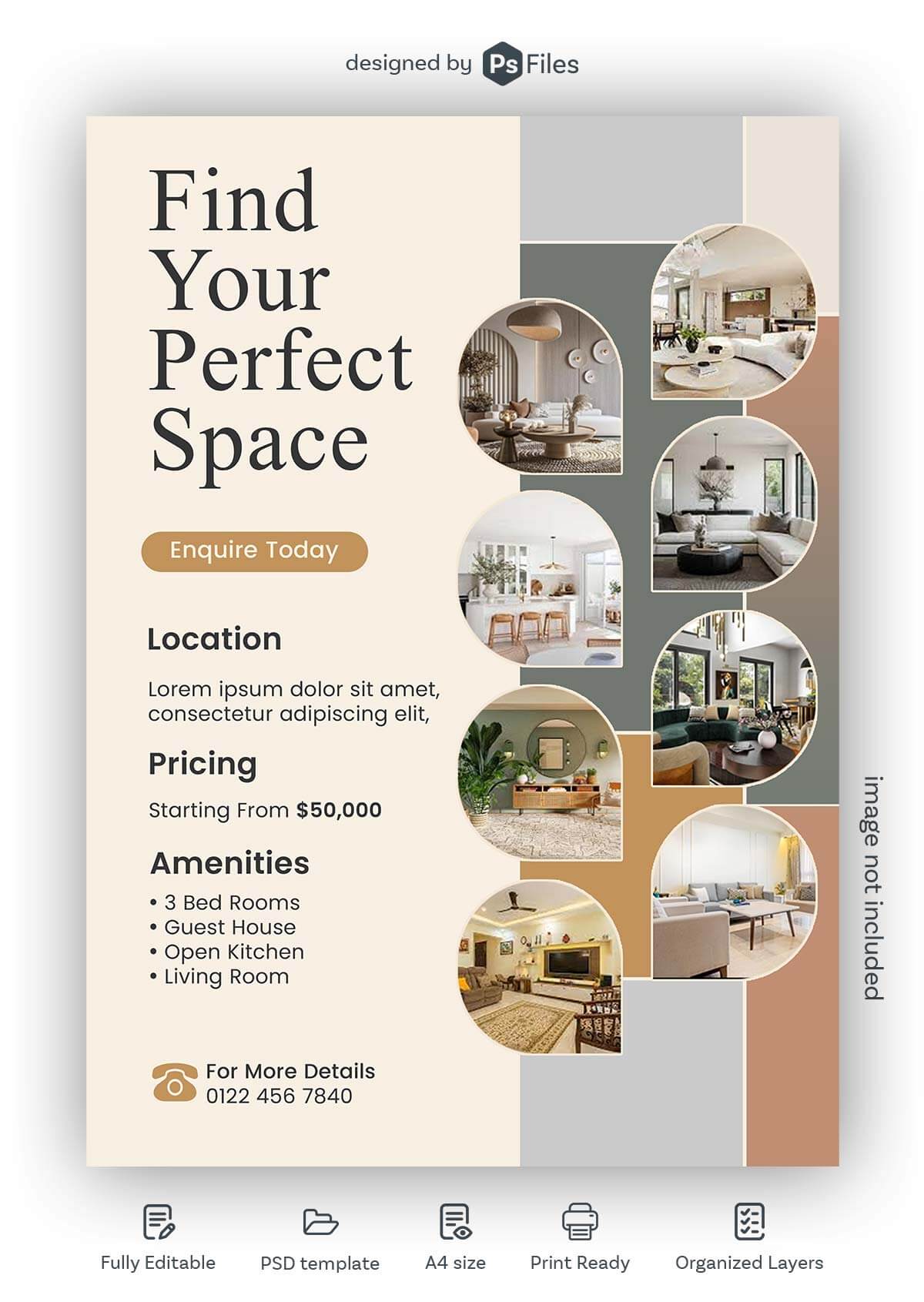 Free Real Estate Flyer PSD Instagram Post Template – Find Your Perfect Space Design