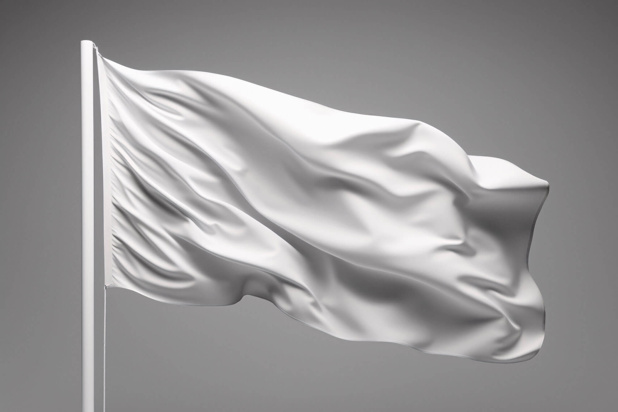 Free Realistic Waving Flag Mockup PSD
