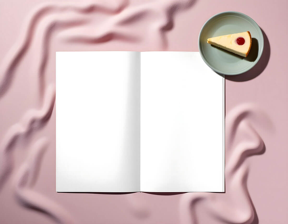 Free Restaurant Menu Book Mockup PSD