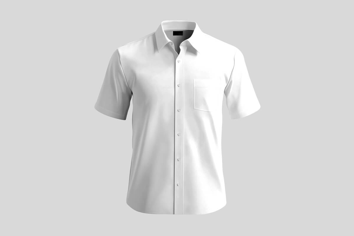 Free Short Sleeve Shirt Mockup PSD