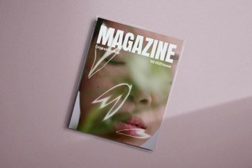 Free Sleeve Covered Magazine Mockup PSD
