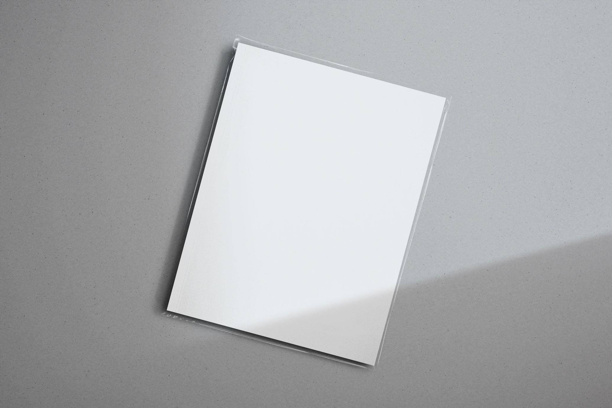 Free Sleeve Covered Magazine Mockup PSD