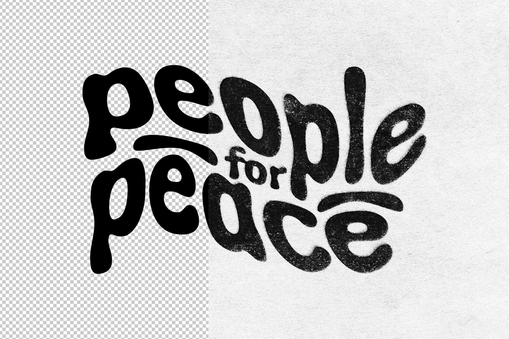 Free Stamp Print Text & Logo Template PSD