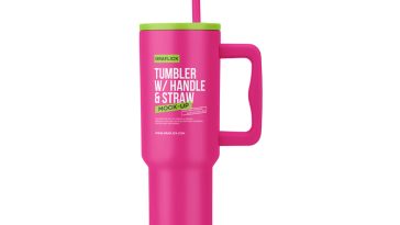 Free Travel Tumbler Mockup PSD