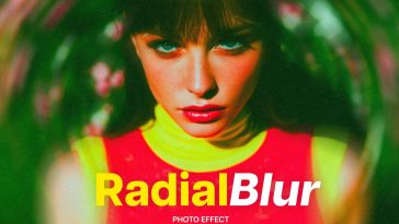 Free Spinning Blur Photo Effect PSD