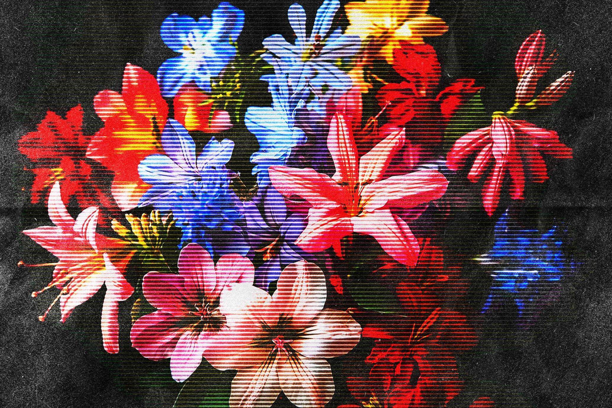 Free Vintage Halftone Lines Effect PSD