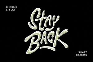 Free Vivid Chrome Text And Logo Effect PSD