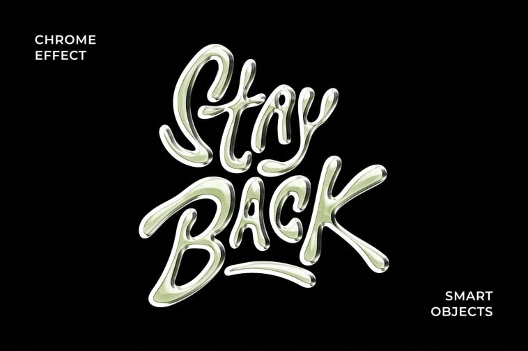 Free Vivid Chrome Text And Logo Effect PSD