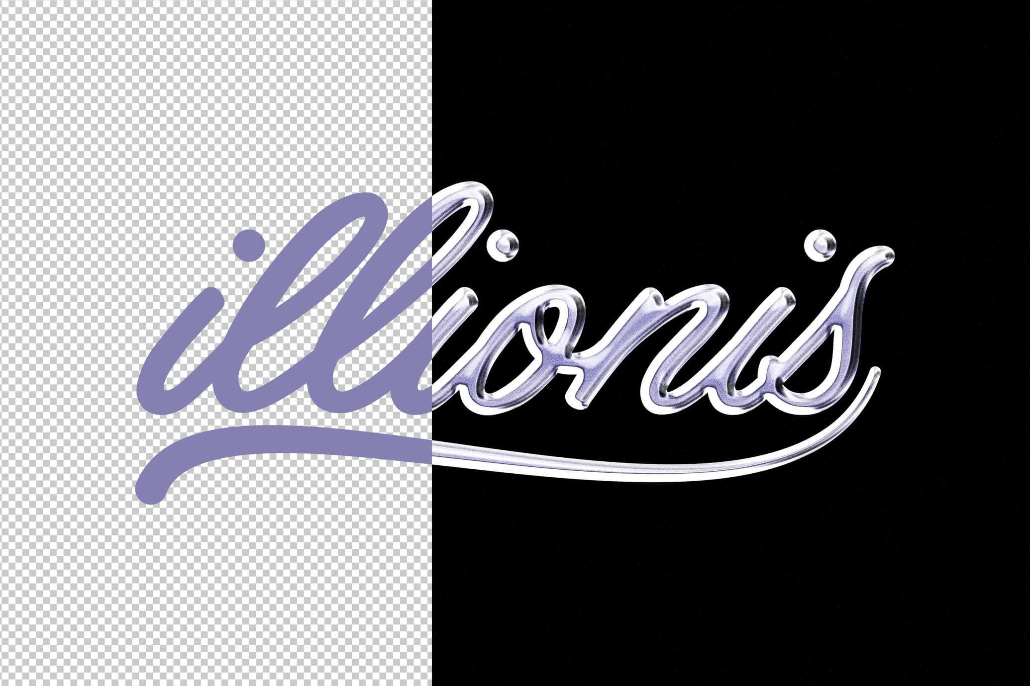 Free Vivid Chrome Text And Logo Effect PSD