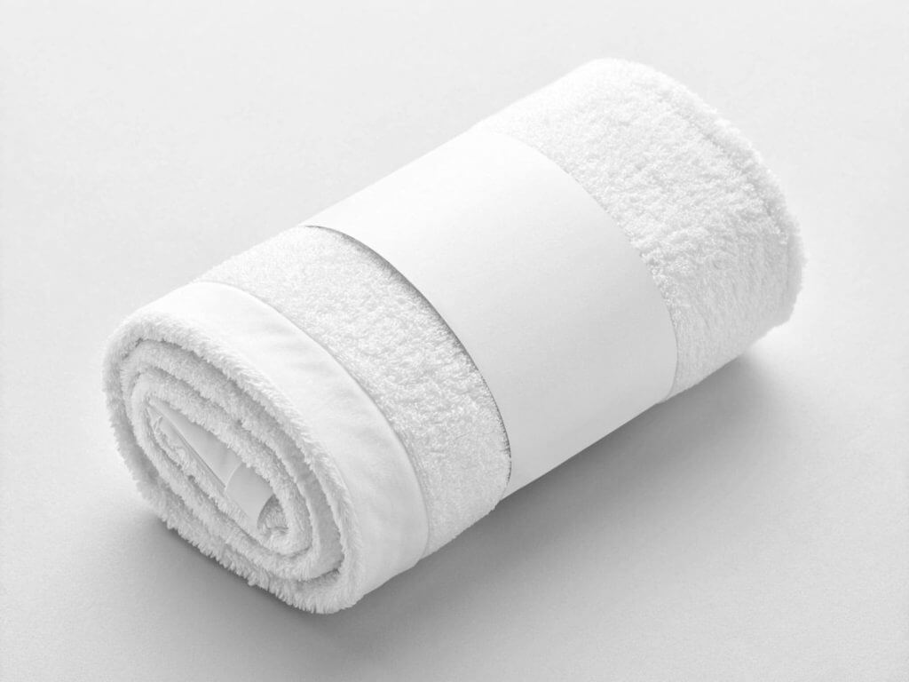 Free White Towel Mockup PSD