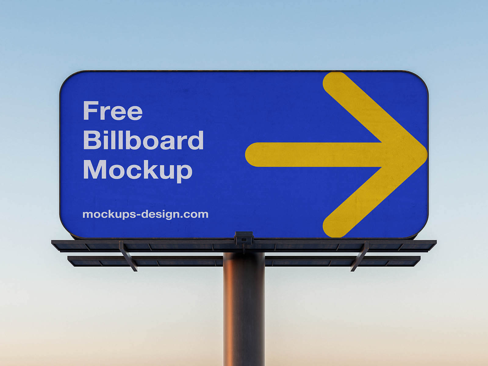 3 Free Rounded Corner Billboard Mockup PSD Files