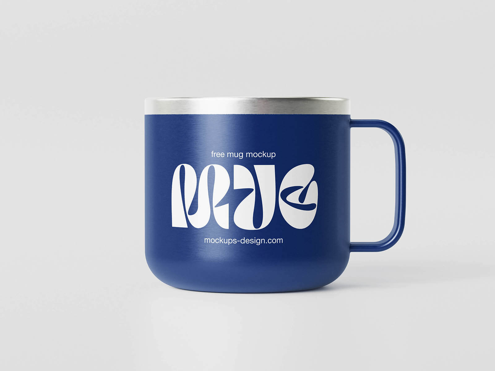 4 Free Minimal Metal Mug Mockup PSD Files