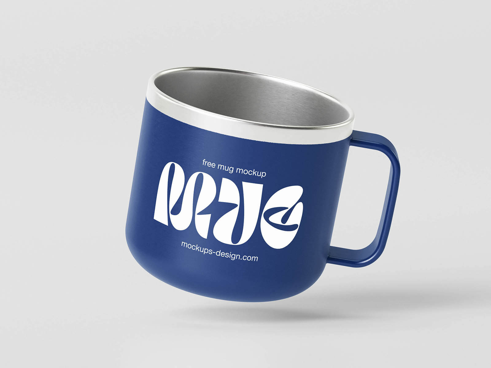 4 Free Minimal Metal Mug Mockup PSD Files