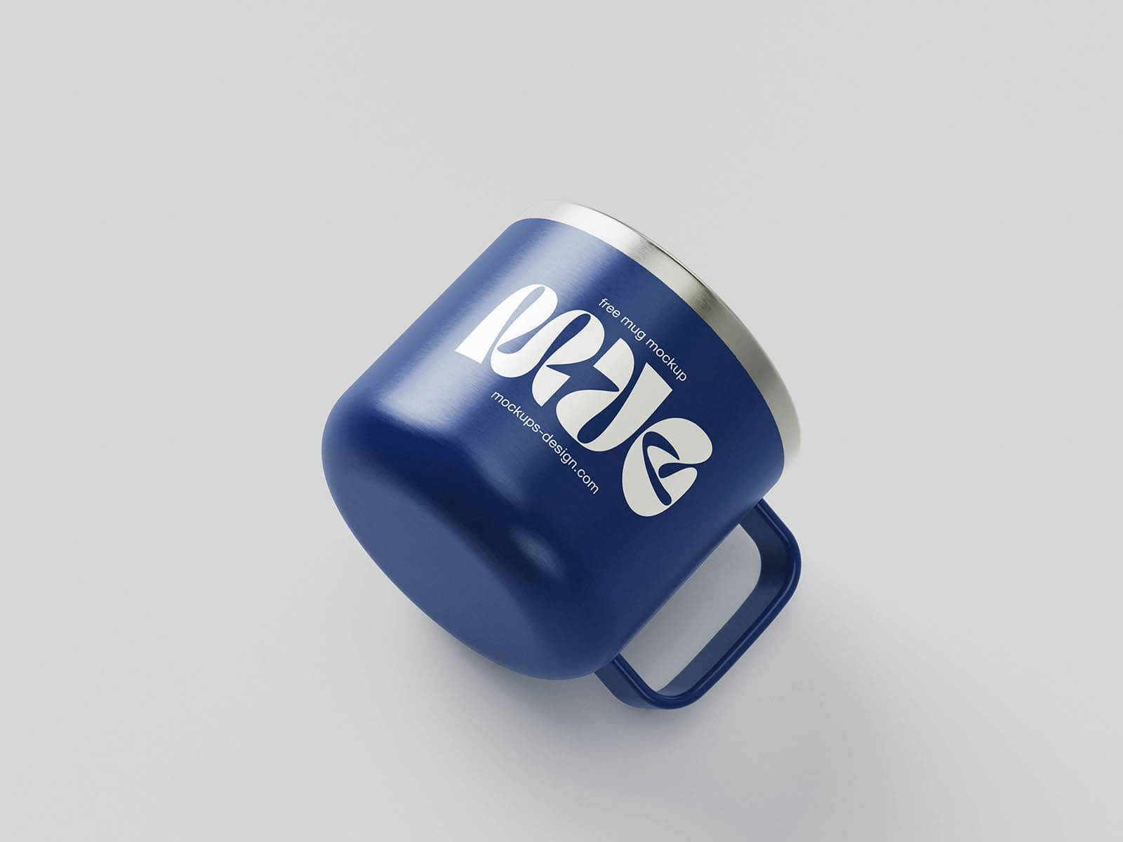 4 Free Minimal Metal Mug Mockup PSD Files