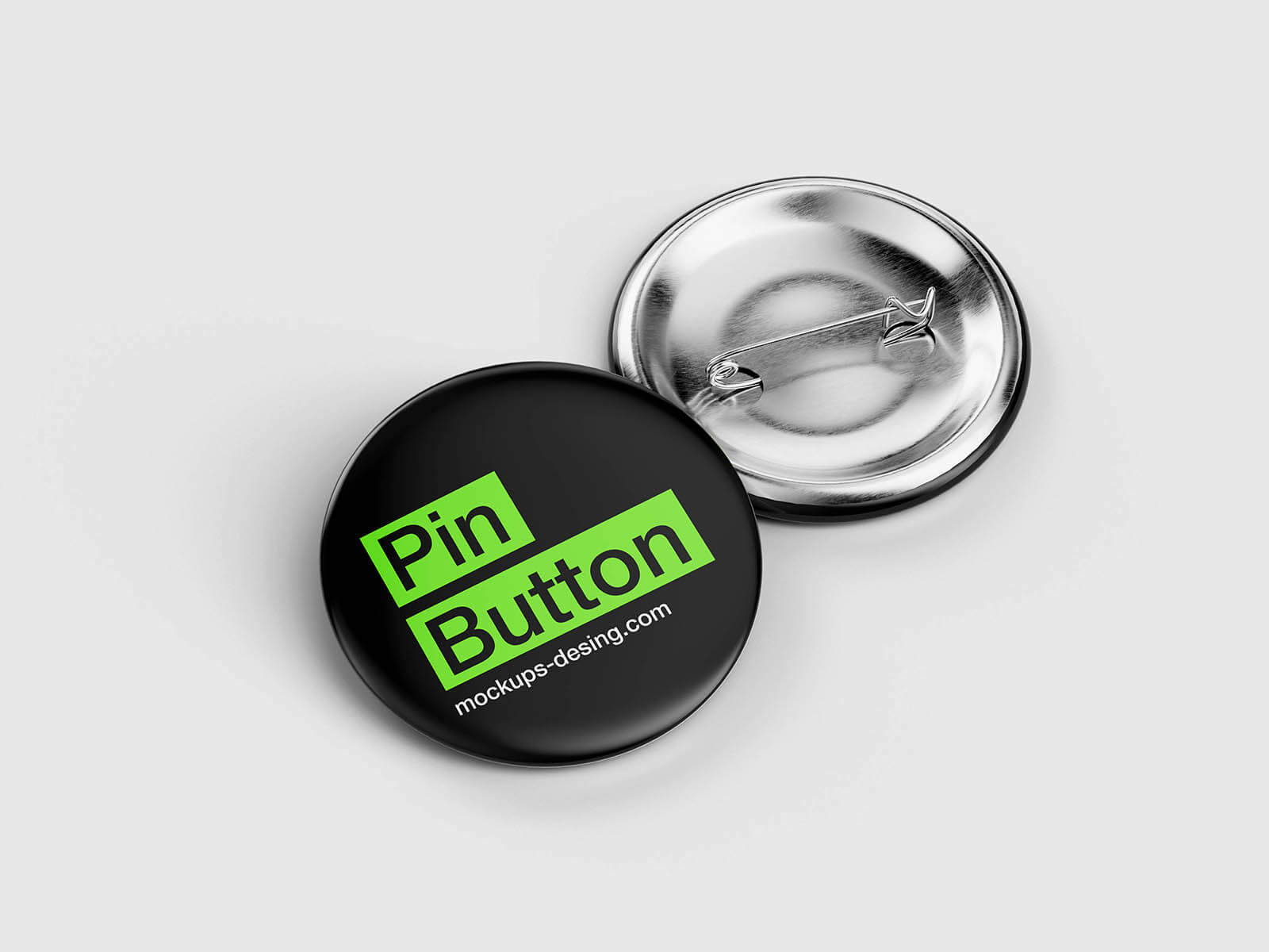 5 Free Pin-Back Button Badge Mockup PSD Files