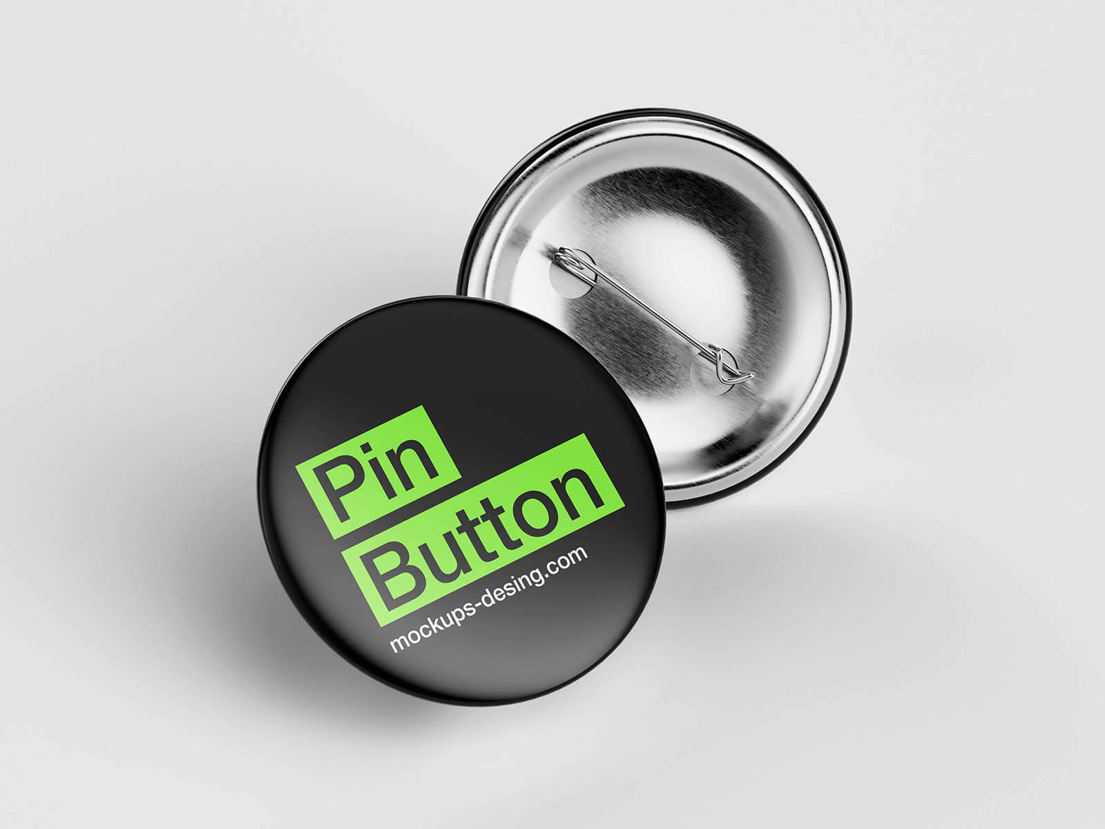 5 Free Pin-Back Button Badge Mockup PSD Files