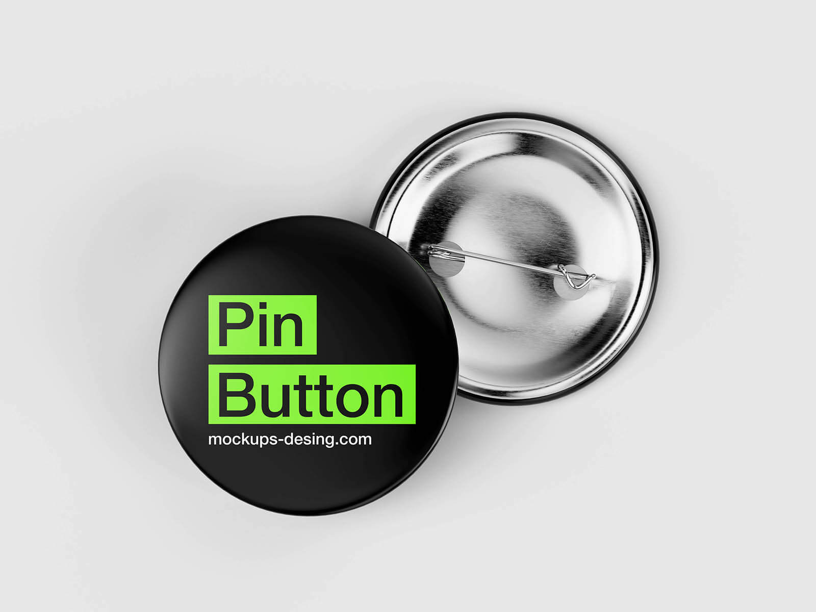5 Free Pin-Back Button Badge Mockup PSD Files
