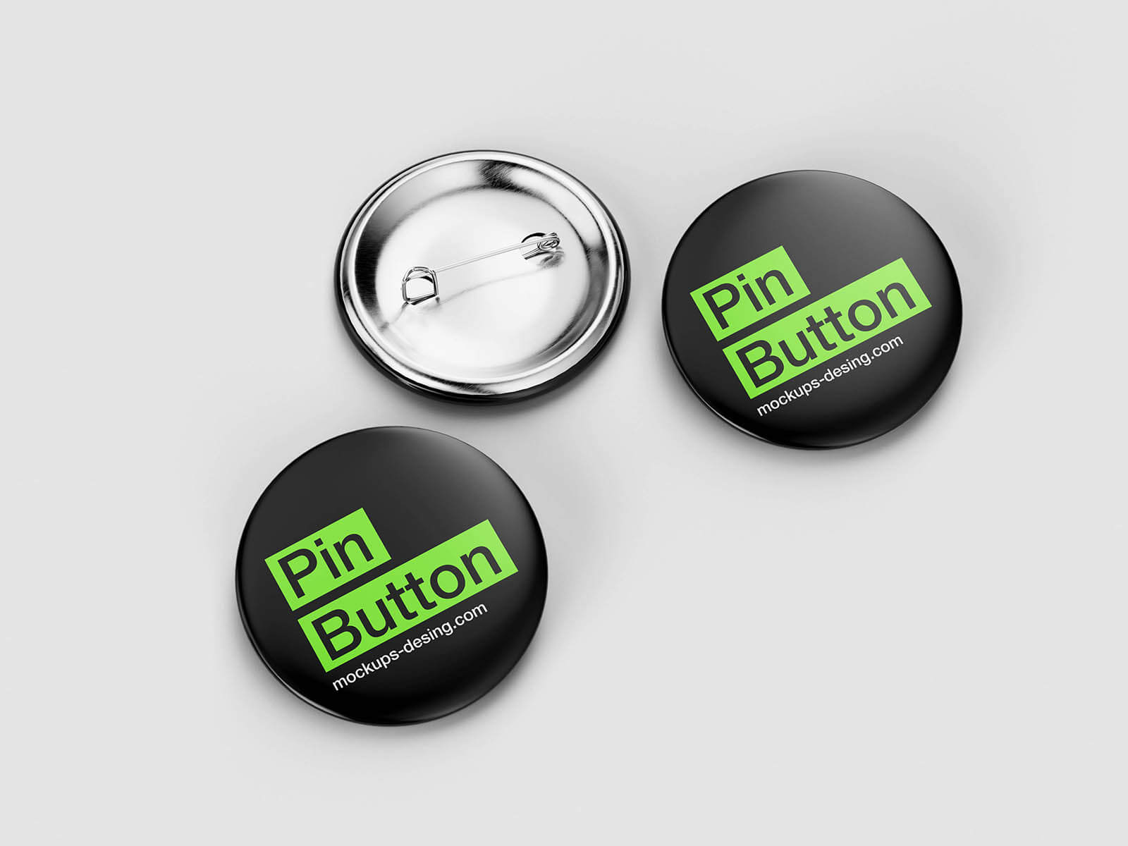 5 Free Pin-Back Button Badge Mockup PSD Files