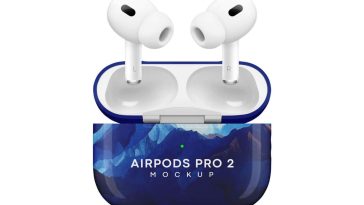 Free Apple Airpods Pro 2 Mockup PSD