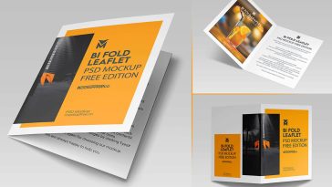 Free-Bi-Fold-Leaflet-PSD-Mockup