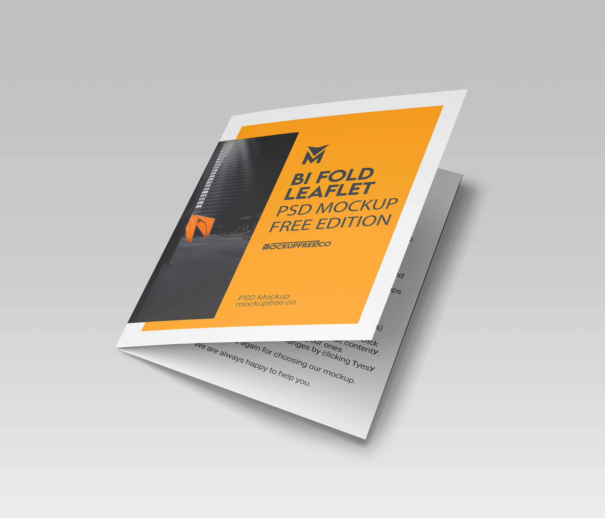 Free-Bi-Fold-Leaflet-PSD-Mockup