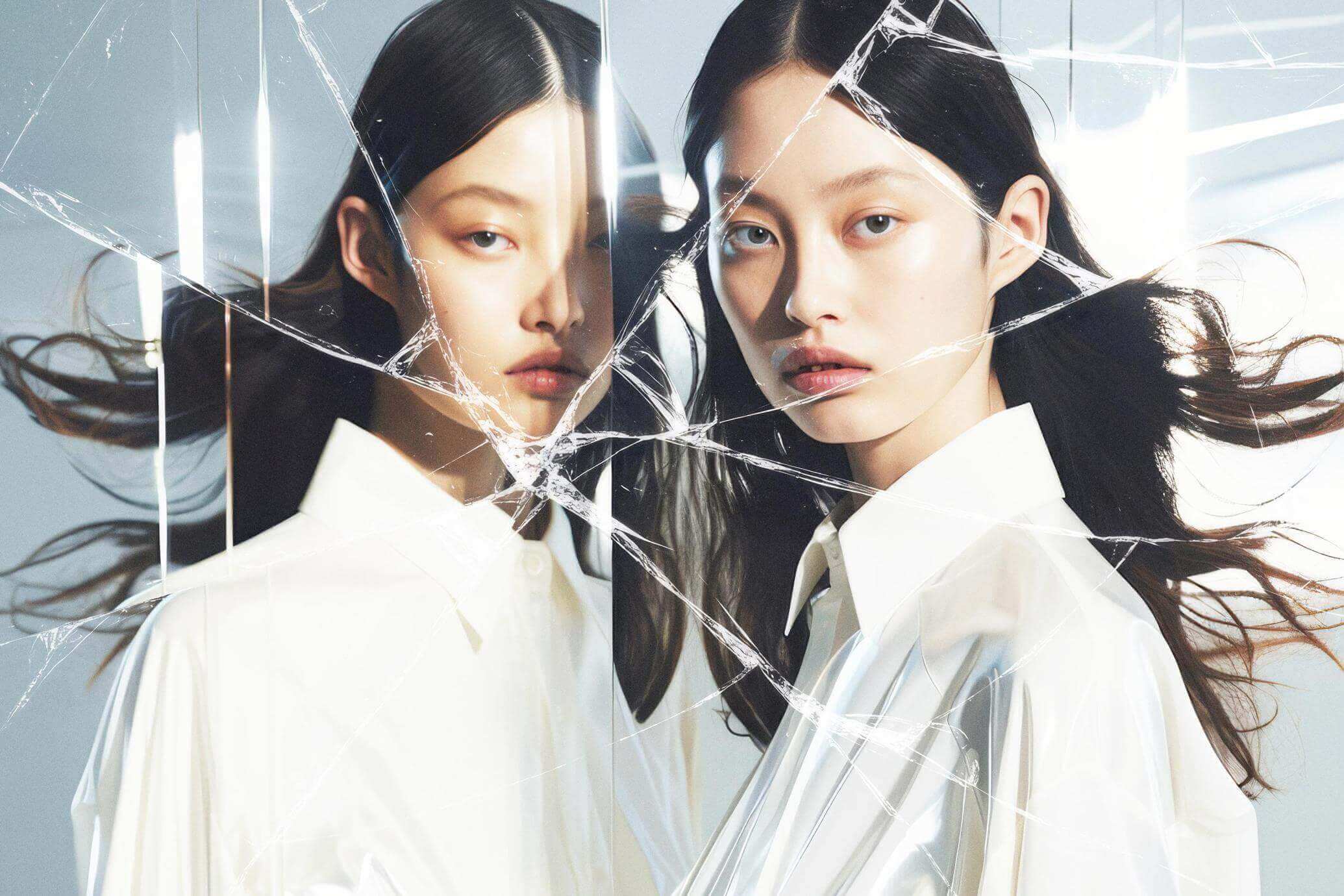 Free Broken Glass Photo Effect PSD Template