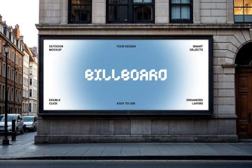 Free Corner Street Billboard Mockup PSD