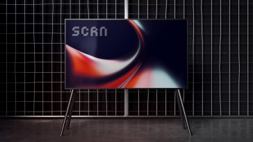 Free Industrial TV Screen Mockup PSD