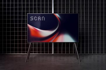 Free Industrial TV Screen Mockup PSD