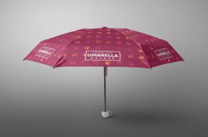 Free Pocket Size Umbrella Mockup PSD