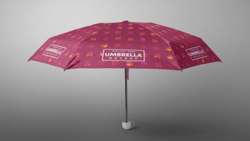 Free Pocket Size Umbrella Mockup PSD